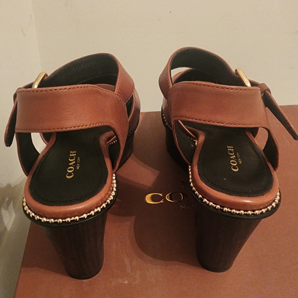 Coach Tan Women's Heels - Picture 2 of 3